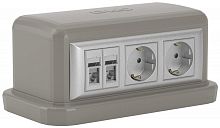 Башенка напольная DKC In-liner Front Viva 12 мод. серый картинка